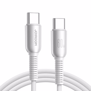 USB kabelis Joyroom S-A51 USB-C to USB-C 60W 1.2m pilkas