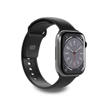 Puro Icon silikoninis dirželis Apple Watch 42/44/45/49 mm - juodas (2 vnt.)