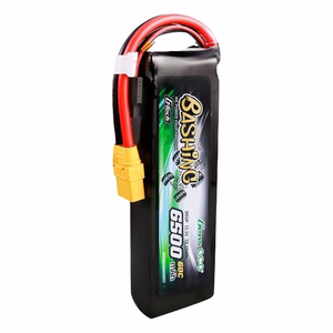 „Gens Ace“ G-Tech 6500 mAh, 11,1 V, 60C, 3S1P LiPo akumuliatorių rinkinys su „XT90-Bashing“ serija