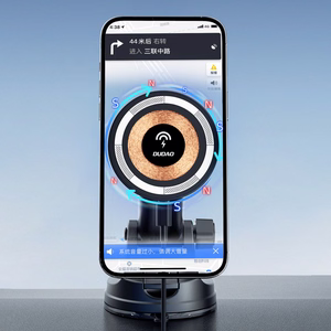 Dudao F12MAX+ automobilinis laikiklis su 15W belaidžiu įkrovikliu, suderinamas su MagSafe, juodas
