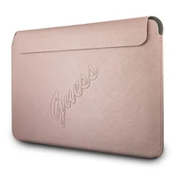 Guess Saffiano Script viršelis 13" nešiojamam kompiuteriui - rožinis