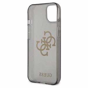 Guess GUHCP13SPCUGL4GBK iPhone 13 mini 5.4" чёрный/чёрный жёсткий чехол Glitter 4G Big Logo