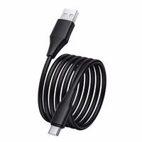 Kabelis silikoninis USB A į USB C Hoco 3A 1 m X124 - juodas