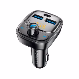 "Forever" FM siųstuvas BT 2 x USB-A 1 x USB-C PD 30W TR-370 juodas