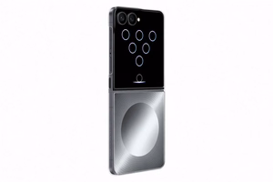 FF776CJE magnetinis Flipsuit dėklas Samsung Galaxy Flip 8, pilkas