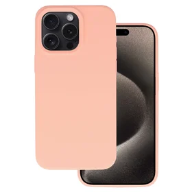 Silikoninis Lite dėklas telefonui Iphone 15 Pro persikinis