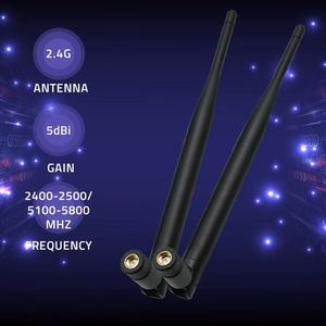 Qoltec 57046 Wi-Fi antena 2,4/2,5 GHz | 5,1/5,8 GHz | 5dBi | įvairiakryptis | Vidinis