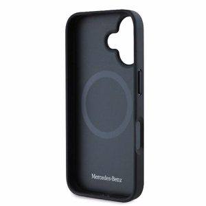 Mercedes lygios odos magnetinis iPhone 16 Plus dėklas - juodas