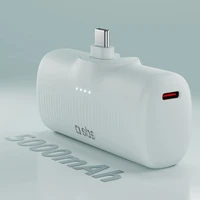 SBS EcoPower 5000 mAh 10W išorinė baterija su įmontuotu USB-C prievadu - pilka