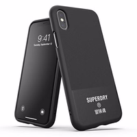 SuperDry Formuotas Canvas iPhone X/Xs Dėklas juodas 41544