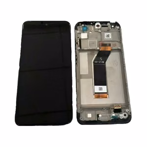 LCD screen Xiaomi Redmi 10 2022 with touch screen and frame Black original (service pack)
