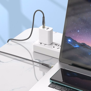 Kabelis USB-C į USB-C Hoco 3A 60W 1,2 m U121 juodas