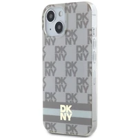 DKNY IML languotas mono raštas ir spausdintos juostelės Magnetinis dėklas iPhone 15 Plus / 14 Plus - smėlinė