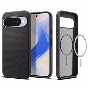 Spigen Liquid Air Mag MagSafe dėklas telefonui Google Pixel 10 / 10 Pro – matinis juodas