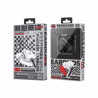 WEKOME V51 Vanguard Series - Bluetooth V5.1 TWS wireless ausinės with charging dėklas (juodas)