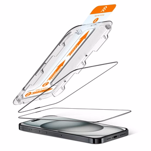 Crong EasyShield 2-Pack grūdinti apsauginiai ekrano stiklai, skirti iPhone 16 Plus / 15 Plus, 2 vnt.