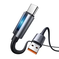 "Mcdodo CA-5180" 1,2 m ilgio USB-A ir USB-C kabelis (juodas)