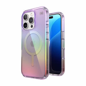 Speck Presidio2 Lux MagSafe dėklas, skirtas iPhone 16 Pro (Amazing Purple / skaidrus)
