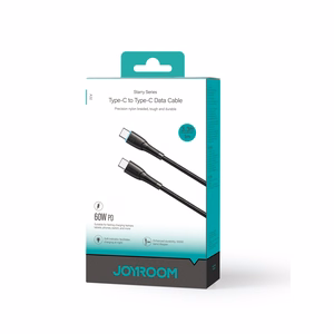 Joyroom Starry Series SA32-CC3 USB-C / USB-C kabelis 60W 1 m - juodas