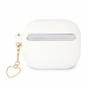Guess GUA3LSCHSH AirPods 3 dėklas baltas silikoninis Charm Heart kolekcija