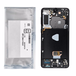 ServicePack LCD ekranas SAMSUNG S21 Plus G996B GH82-27268A Juoda