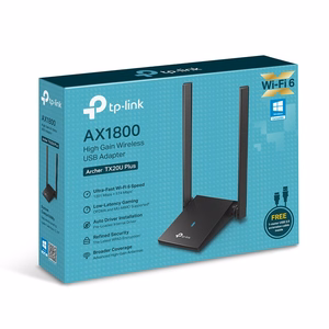 TP-Link AX1800 dvigubos antenos didelio stiprinimo belaidis USB adapteris