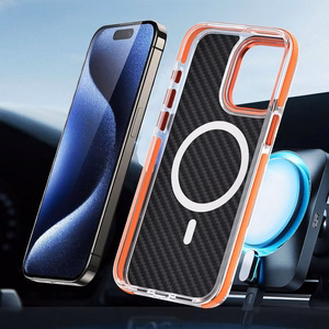 FIBER dėklas telefonui suderinamas su magnetine funkcija SAMSUNG A36 5G oranžinė