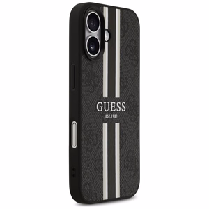 "Guess 4G Printed Stripes MagSafe" dėklas iPhone 17 - juodas