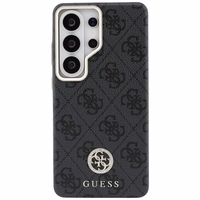 Guess dėklas 4G Rhinestone Round Logo MagSafe for Samsung Galaxy S26 Ultra juodas