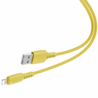 USB kabelis Baseus "Colorful" geltonas "Lightning" 120cm