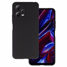 Matinis dėklas telefonui XIAOMI REDMI NOTE 12 5G/POCO X5 juodas