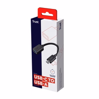 Trust Calyx - USB-C į USB-A adapterio kabelis (juodas)