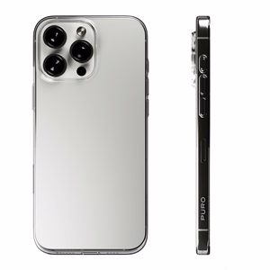 Puro 03 Nude Silikoninis dėklas iPhone 16 Pro Max - skaidrus