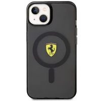 Ferrari FEHMP14MURKK iPhone 14 Plus 6.7" juodas/juodas kietas dėklas Translucent Magnetinis