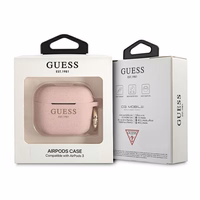 Guess GUA3SGGEP AirPods 3 dėklas rožinė/rožinė Silikonas Blizgučiai