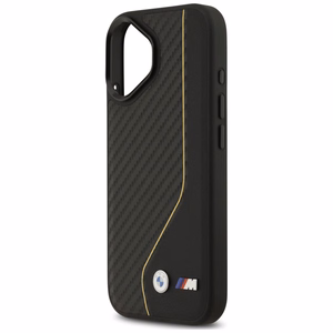 BMW M Carbon Line & Logo MagSafe Dėklas for iPhone 17 - geltonas