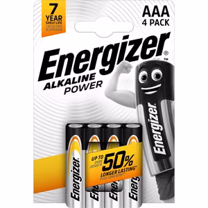 Energizer AP Alkaline Power 410829 AAA LR03 baterija 4 vnt.
