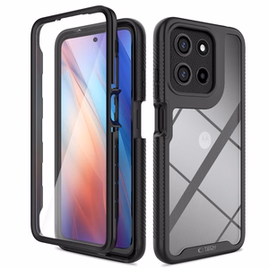 Tech-Protect Defense dėklas telefonui Motorola Moto G15 / G15 Power / G05 / E15 - juodas