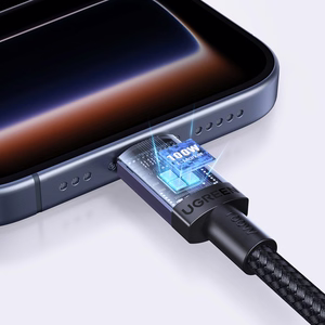 Ugreen USB-C į USB-C PD laidas 100W 5A 2m - juodas