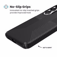 Speck Presidio2 Grip Magnet – Samsung Galaxy S26 MagSafe dėklas (juodas/Slate Grey/baltas)