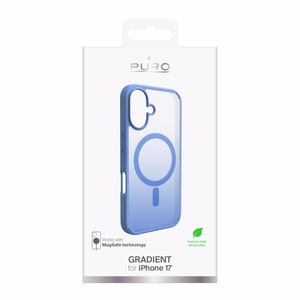Puro Gradient TPU magnetinis dėklas telefonui iPhone 17 - mėlynas