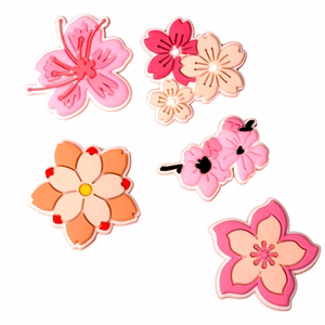 3D Sticker rožinis blossom 5pcs set