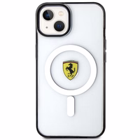 Ferrari FEHMP14SURKT iPhone 14 6.1" skaidrus kietas dėklas telefonui kontūrinis magnetinis (MagSafe)
