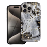 FORCELL F-PROTECT Mirage, karinio lygio dėklas su MagSafe, suderinamas su IPHONE 15 PRO MAX sidabrinis rūkas