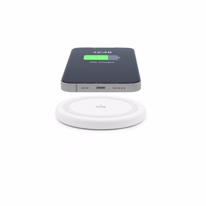 Puro Qi 10 W belaidžio įkrovimo pagrindas, skirtas Android ir iPhone, baltas