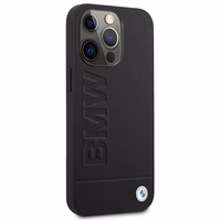 Dėklas telefonui BMW Signature Logo Imprint MagSafe iPhone 14 Pro Max - juodas