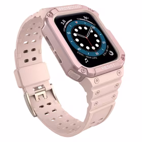 Apsauginė apyrankė Apple Watch 42/44/45mm šarvuotas dėklas - rožinė