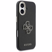 GUESS dėklas IPHONE 17 GUHCP17S5PS4RGGK (PU FW Resin Logo), juodos spalvos