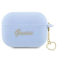 Guess GUAP2LSCHSB ausinių dėklas (m) - mėlynas Silicone Charm Heart Collection