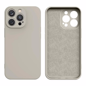 Silikoninis dėklas iPhone 14 Plus silikoninis viršelis smėlio spalvos